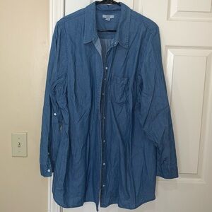 Blue Jean women’s button down shirt